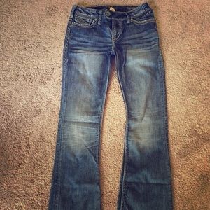 Women’s silver brand bootcut jeans